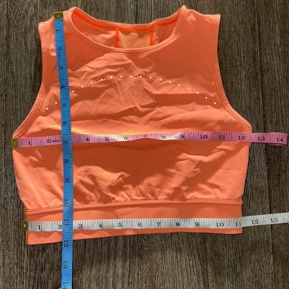 Lululemon Hotty Hot Cropped Tank Highlight Orange